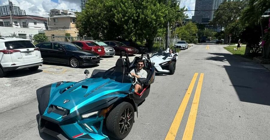4 to 5 Hours Slingshot Rental Miami - What the vehicle feels like for two people