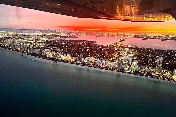 45-Minute Miami Beach Sunset Breathtaking Flight Tour - Fisher Island and Ocean Drive from above