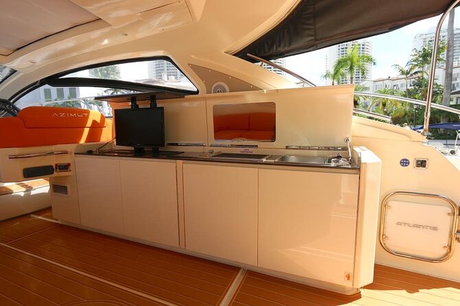52' Azimut Yacht Charter - Swimming, water toys, and time at anchor