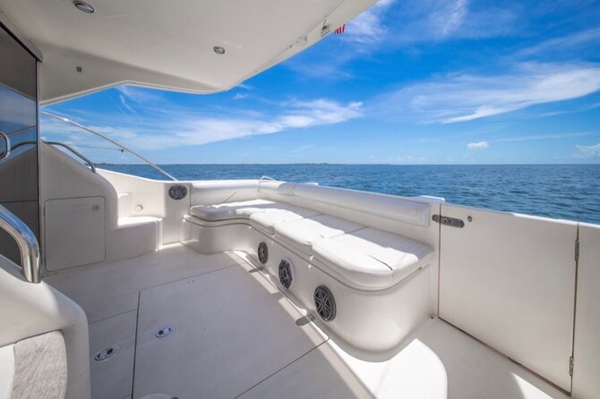 55ft + FREE HOUR Miami Yacht Rental 3 to 6 Hours 13 People - Through Brickell and across the Brickell Avenue Bridge