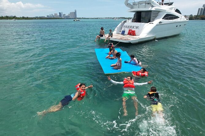 65ft Yacht Charter in Miami - Swimming, paddle boards, and time at anchor