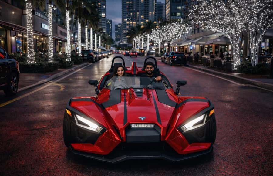 Affordable Polaris Slingshot - Hourly Rentals Available - Planning your one-hour route