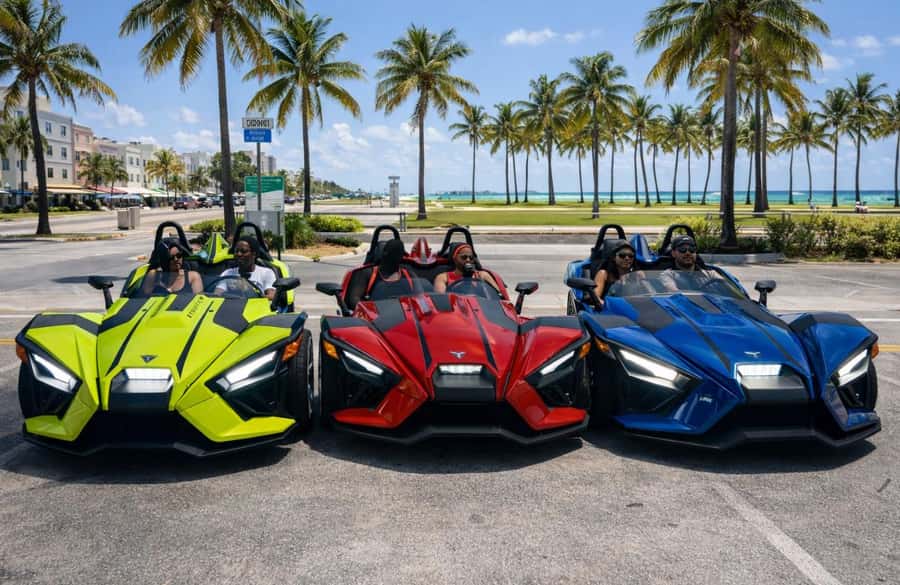 Affordable Polaris Slingshot - Hourly Rentals Available - Starting from Brickell, Wynwood, Downtown Miami, or Bayside