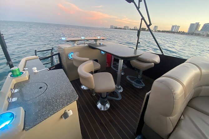 Aqua Patio Party Pontoon Charter up to 13 people - The sandbar stop is the relaxed centerpiece
