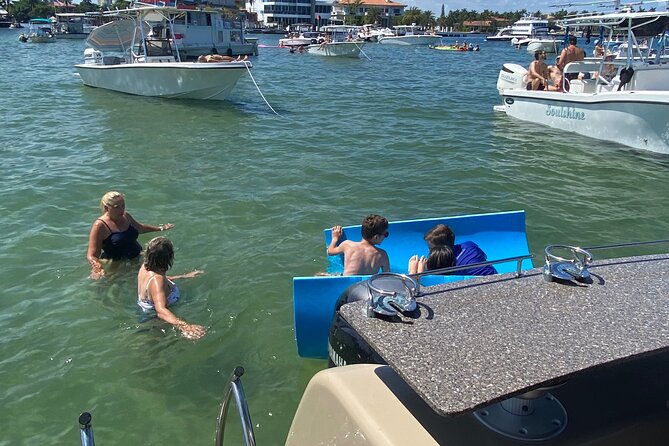 Aqua Patio Party Pontoon Charter up to 13 people - Who will get the most from this private boat trip