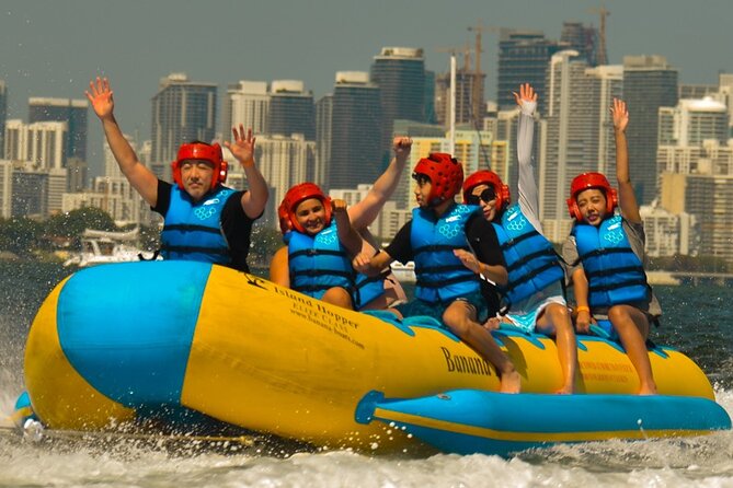 Banana Boat Tubing Ride with Miami Watersports - The 15 to 20 minutes on the water