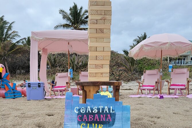 Beach Chair Rental Service with Cabana and JBL Speaker and more - The cooler and small extras carry real value