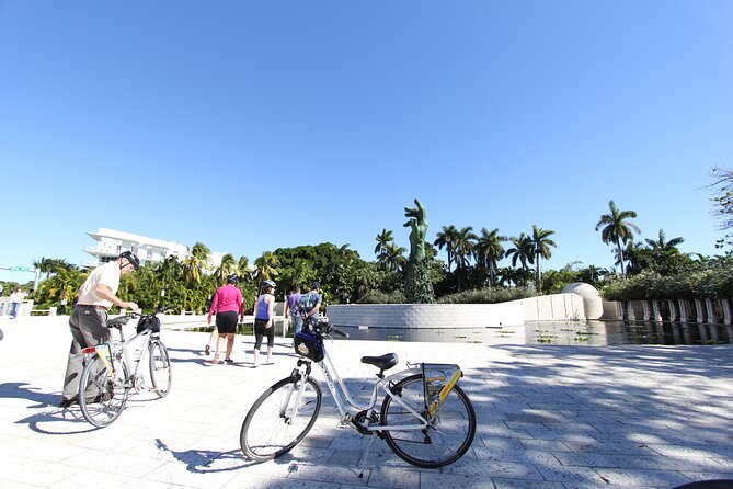 Bicycle Rental in Miami Beach - Crossing the Venetian Causeway Toward Miami