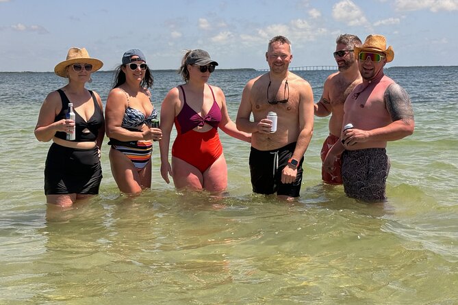 Booze Cruise & Sandbar - Barnes Sound is the day’s weather-dependent treat