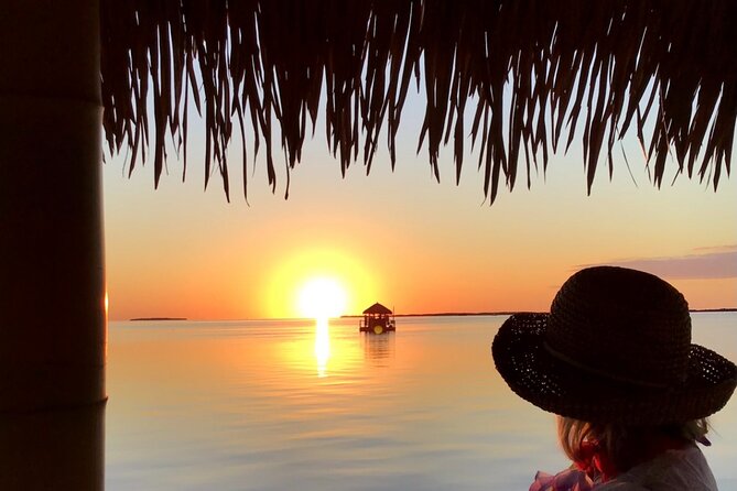 Cruisin Tikis Key Largo - Sunset Tiki Cruise - Sunset from the water