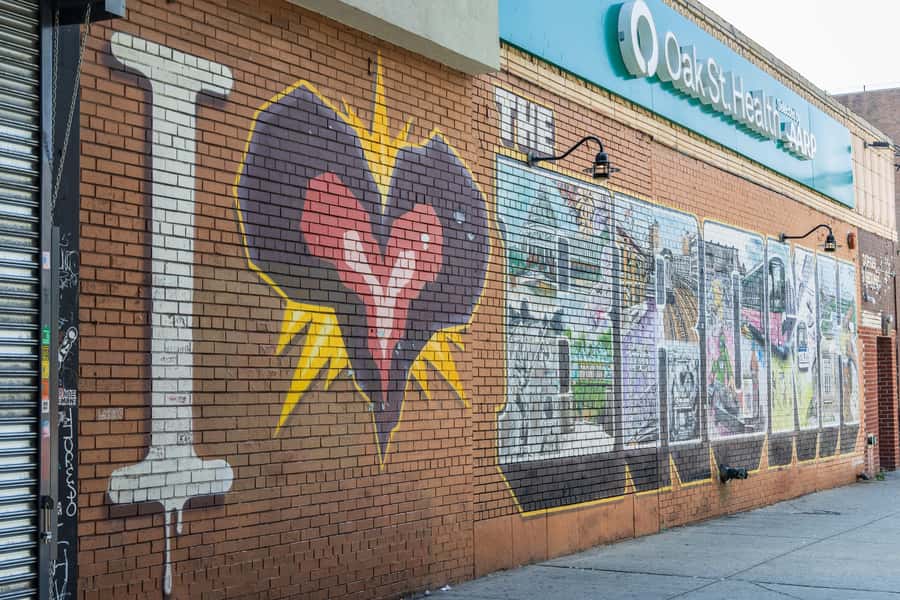 Discover NYC-Tour of Manhattan, The Bronx, Queens & Brooklyn - The Bronx: Yankee Stadium, murals, and the Joker stairs