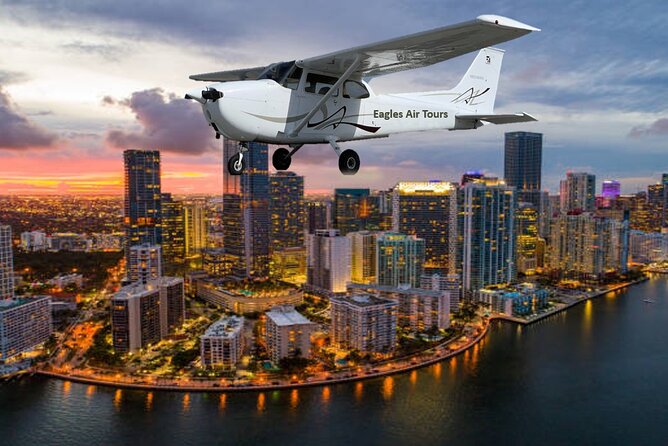 Eagles Air Tour: Private 45 Minute Plane Tour of Miami - South Miami, Biscayne Bay, and Key Biscayne