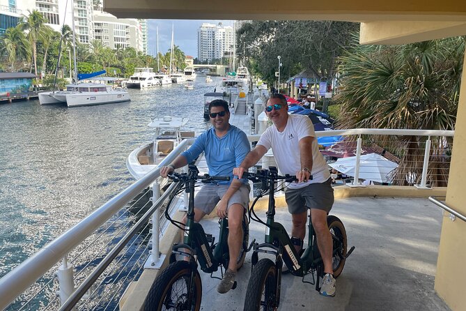 Electric Bike Rentals in Greater Fort Lauderdale from 4 hours. - Reaching the Beachfront and Wave Wall