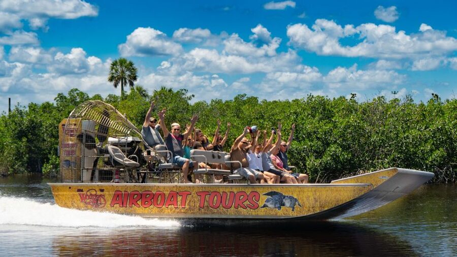 Everglades City: Guided Kayaking Tour and Airboat Ride - The airboat changes the scale