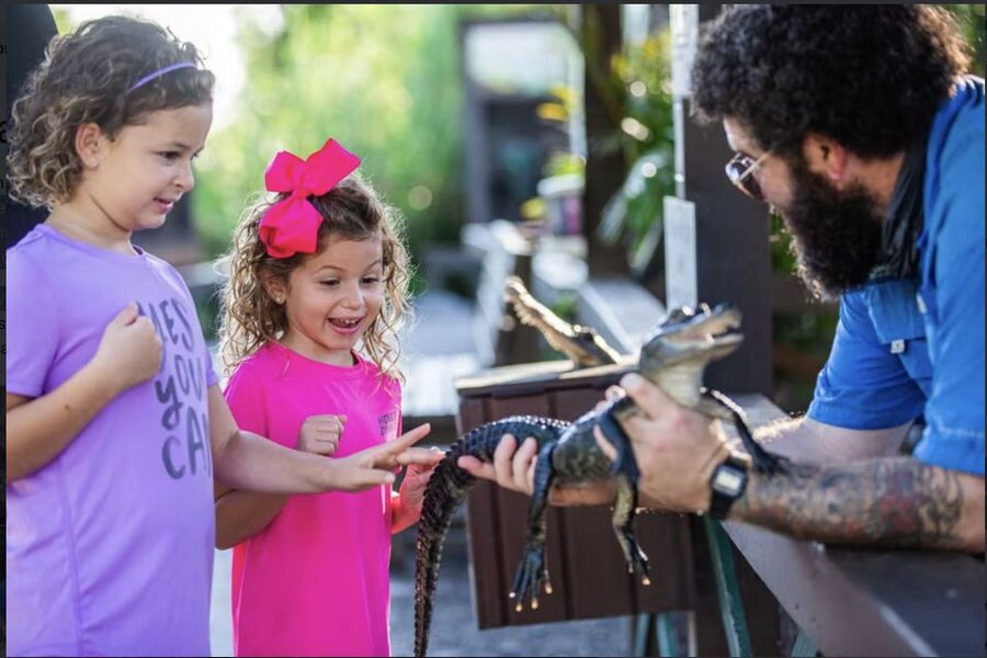 Everglades: Sawgrass Park Reptile Exhibit Private Tour - A family tour guided at your group’s pace
