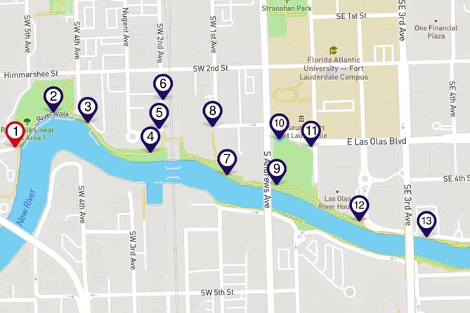 Fort Lauderdale Riverwalk Self-guided Audio Walking Tour - Museum of Discovery and Science