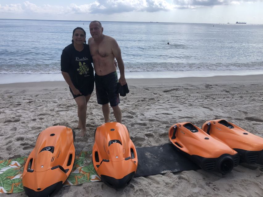 Fort Lauderdale: Ultimate SEABOB Snorkel Rental & Excursion - The first practice run in shallow water