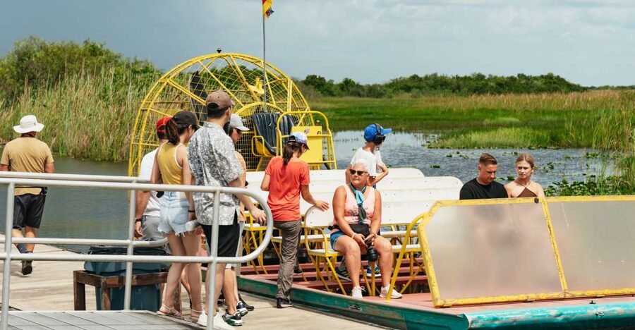 From Miami: Everglades Airboat Ride and Nature Walk - The airboat ride across the sawgrass