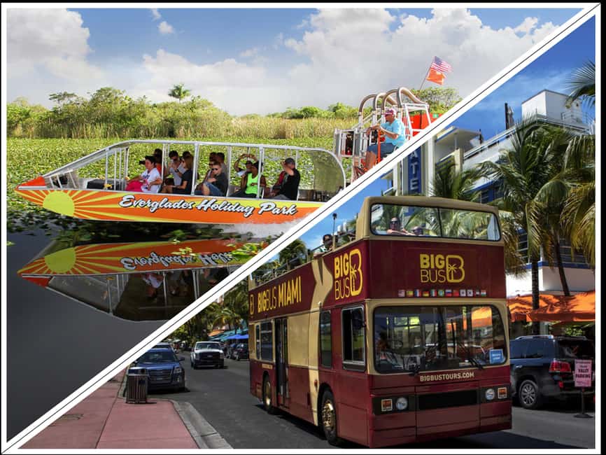 From Miami: Everglades, Wildlife Show, & Hop-on Hop-off Tour - Two Florida days in one ticket