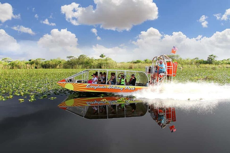 From Miami: Everglades, Wildlife Show, & Hop-on Hop-off Tour - Reaching Everglades Holiday Park from Miami