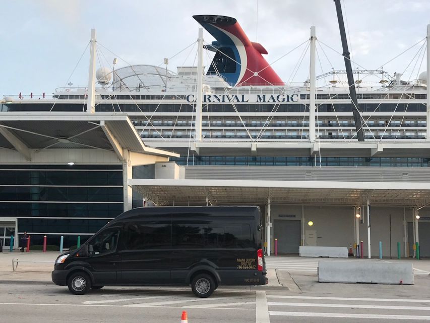 Ft. Lauderdale Airport Shuttle to Miami Port/Hotel Van14pax - The approximately 45-minute ride south