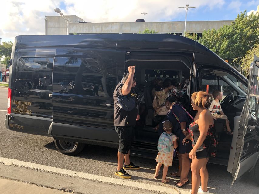 Ft. Lauderdale Airport Shuttle to Miami Port/Hotel Van14pax - What the $235 price really means