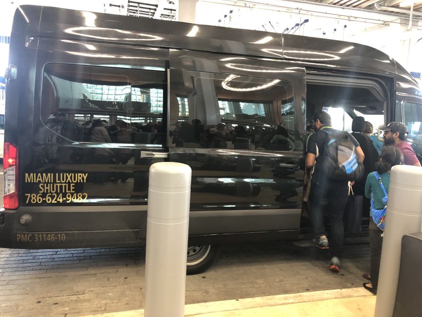 Ft. Lauderdale Airport Shuttle to Miami Port/Hotel Van14pax - Timing, cancellation, and payment flexibility