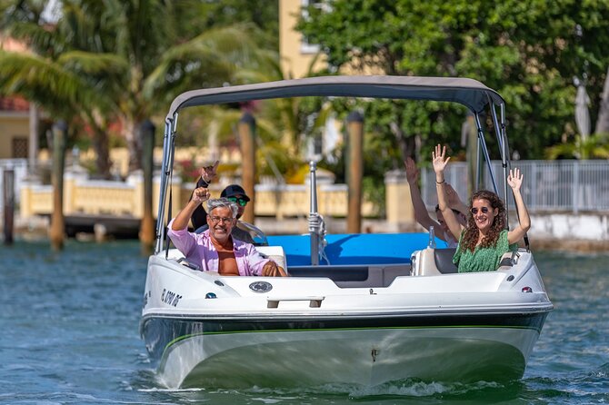 Fun Boat Rental with Captain in Miami Beach - up to 6 people - Biscayne Bay from the water