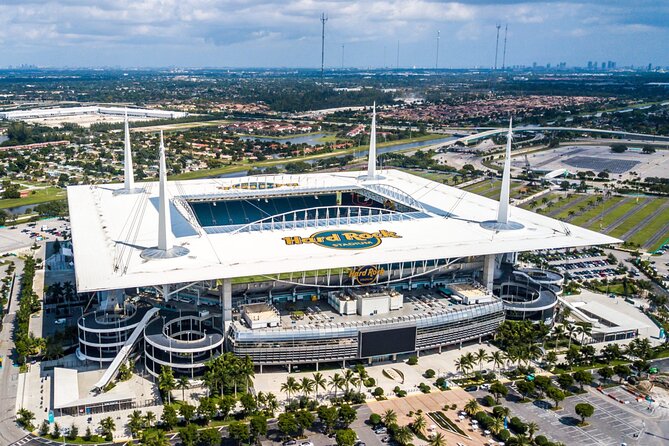 Guitar Hotel or Miami Dolphins Stadium Helicopter Tour - A quick flight with two very different views