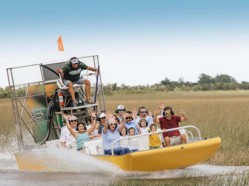 Homestead: Everglades Alligator Farm Entry and Airboat Ride - A fast start on the Everglades water