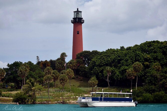 Jupiter Island Sunset Cruise - Jupiter Lighthouse from the north side of the inlet