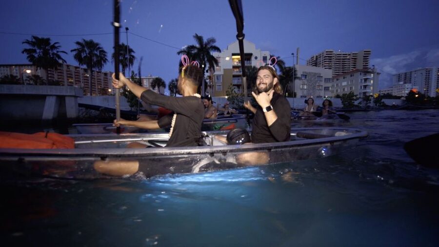 Lighted Clear Kayaks at Night w/ Champagne in Miami Beach - Key points to know before you book