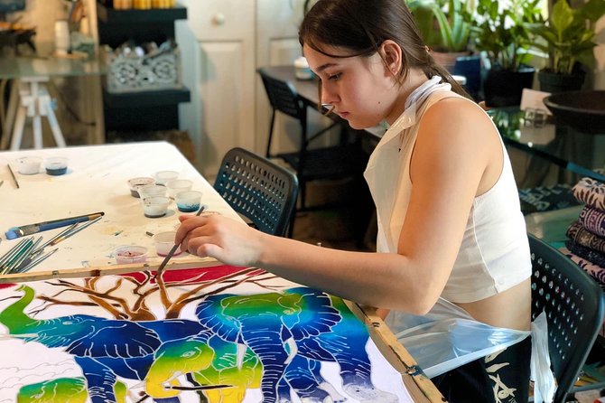 Make and Paint a Malaysian Batik Scarf in Aventura, Florida - How the scarf becomes a finished souvenir