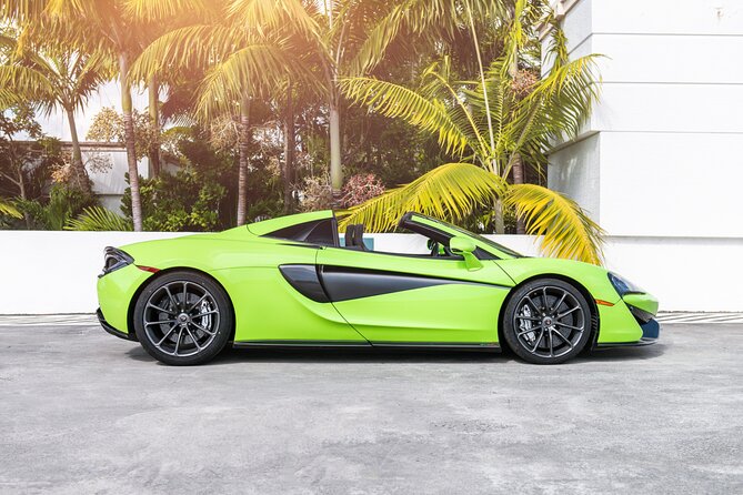 McLaren 570S Spyder - Supercar Driving Experience Tour in Miami, FL - Taking the wheel on Collins Avenue