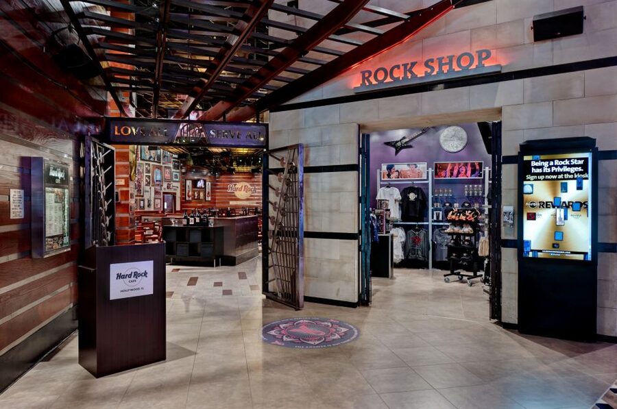 Meal at the Hard Rock Cafe Hollywood Florida - Choosing Between the Acoustic Rock and Electric Rock Menus