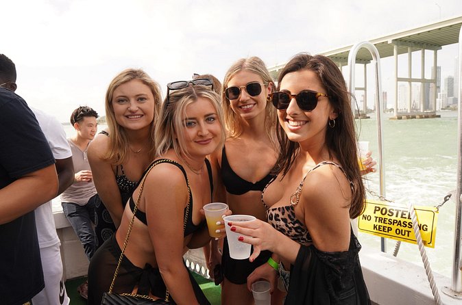Miami: 3-Hours All Inclusive Party Boat Cruise - Music, dancing, and the real party atmosphere