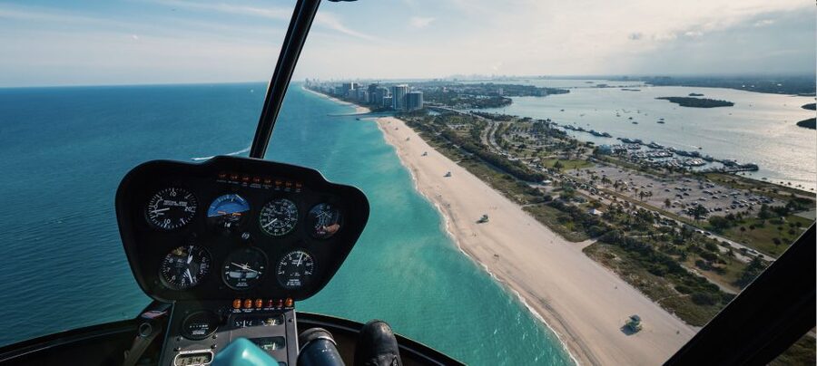 Miami: 30-Minute Private Helicopter Tour with Champagne - South Beach, Art Deco buildings, and the Atlantic