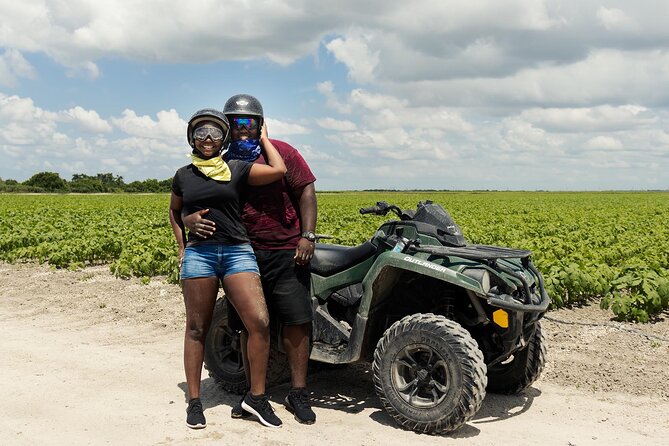 Miami ATV Rental with Security gears and Videos - Mud, dust, and farm tracks