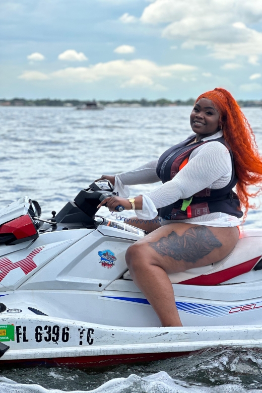Miami Beach: Jetski Rental Experience with Boat and Drinks - Getting ready on the jetski platform