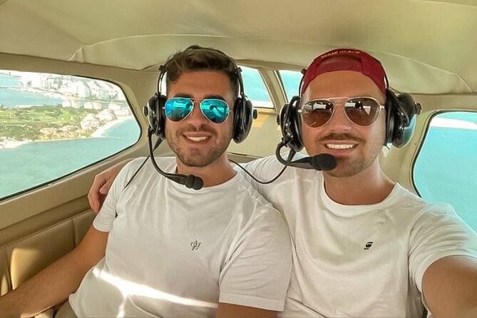 Miami Beach: Private South Beach Airplane Tour with drinks - South Beach from above