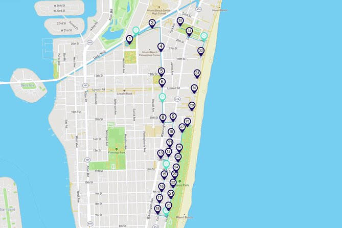 Miami Beach Smartphone Audio Walking Tour - Music, design, and public spaces near Lincoln Road