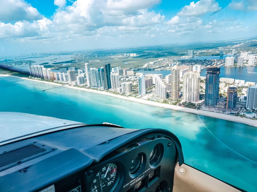 Miami Beach: South Beach Private Airplane Tour with Drinks - From Miami Executive Airport to the coast