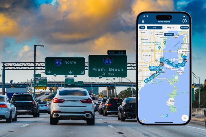 Miami Beaches Self-Guided Driving Audio Tour - Design District style and Miami Beach scenery