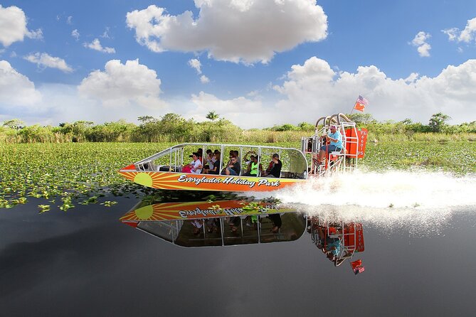 Miami Best Of Combo: Everglades, Bay Cruise, & Open-top Bus Tour - Airboating through the Everglades