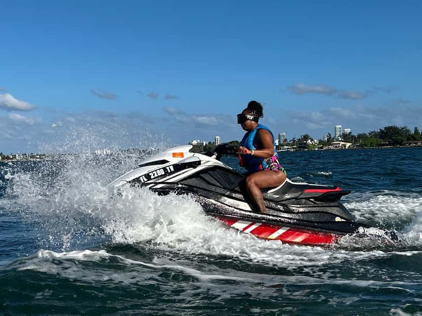 Miami: Biscayne Bay Jet Ski Rental & Free Boat Ride - From North Bayshore Drive to open water