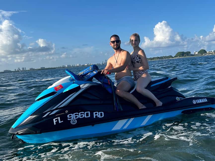 Miami: Biscayne Bay Jet Ski Rental & Free Boat Ride - The 60-minute Biscayne Bay ride