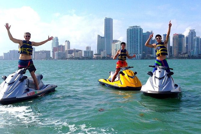 Miami Biscayne Bay Jet Ski Tour - Riding out from Key Biscayne