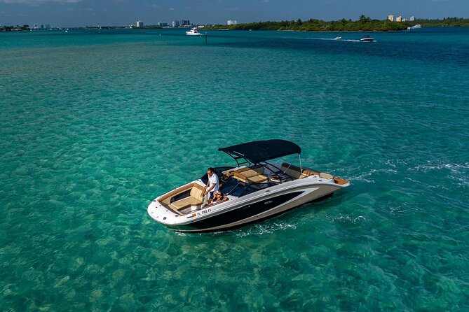 Miami Biscayne Bay Private Boat Experience with Captain - Haulover Beach Park and the sandbar stop