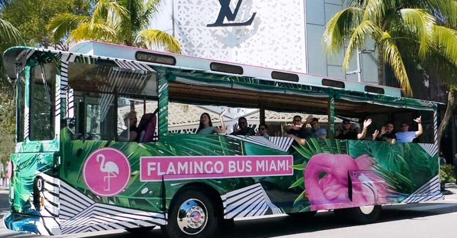 Miami Bus Tour Flamingo Open Air Trolley Bus Tours City Tour - A fast-moving introduction to Miami from an open-air seat