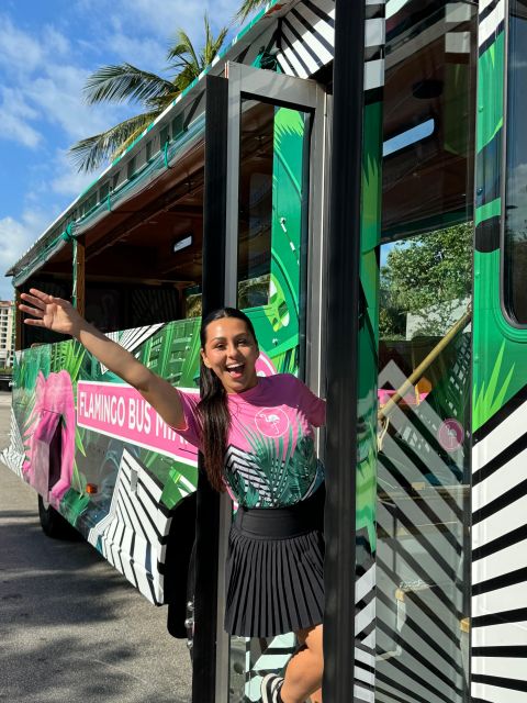 Miami Bus Tour Flamingo Open Air Trolley Bus Tours City Tour - Wynwood Walls and Miami’s public-art quarter